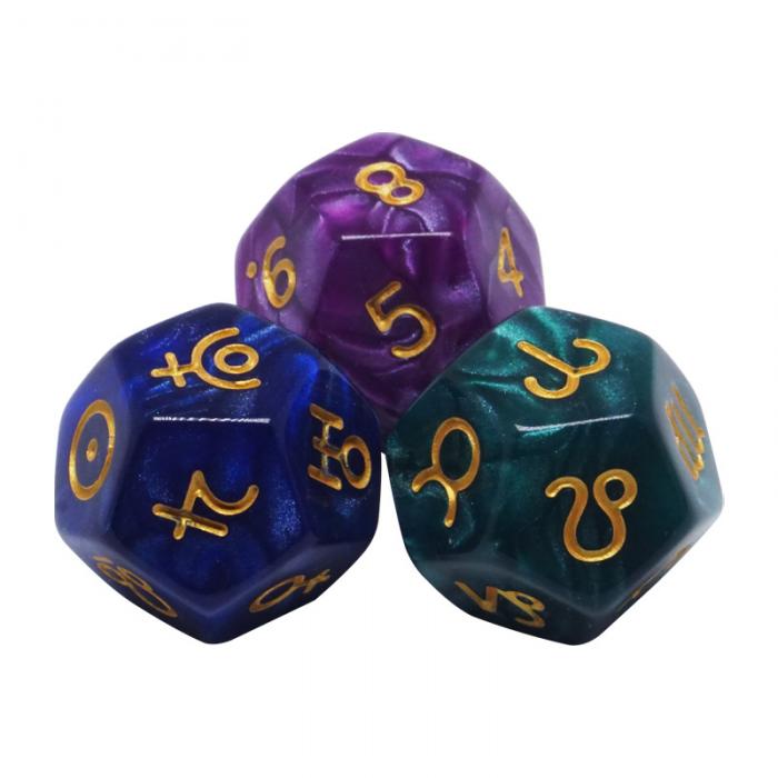 Acrylic Astrology Dice