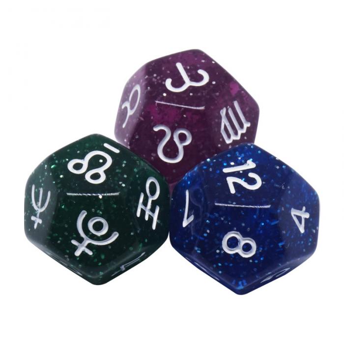 Acrylic Astrology Dice